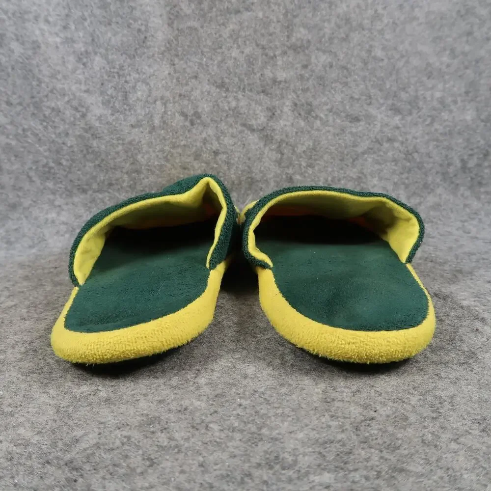 Slippers Casual Big Kids 7 University of Oregon Ducks Slip On Flat Yellow Green